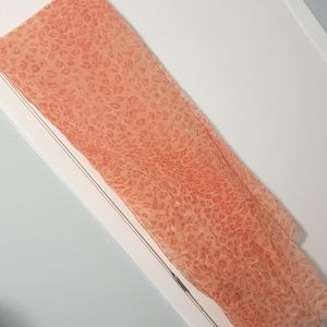PEACH CHEETA PRINT SCARF
